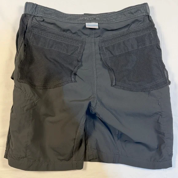 Columbia Men's 32w 10l Silver Ridge Cargo Shorts Grey Nylon AM4084 Boating Hike - Picture 9 of 13